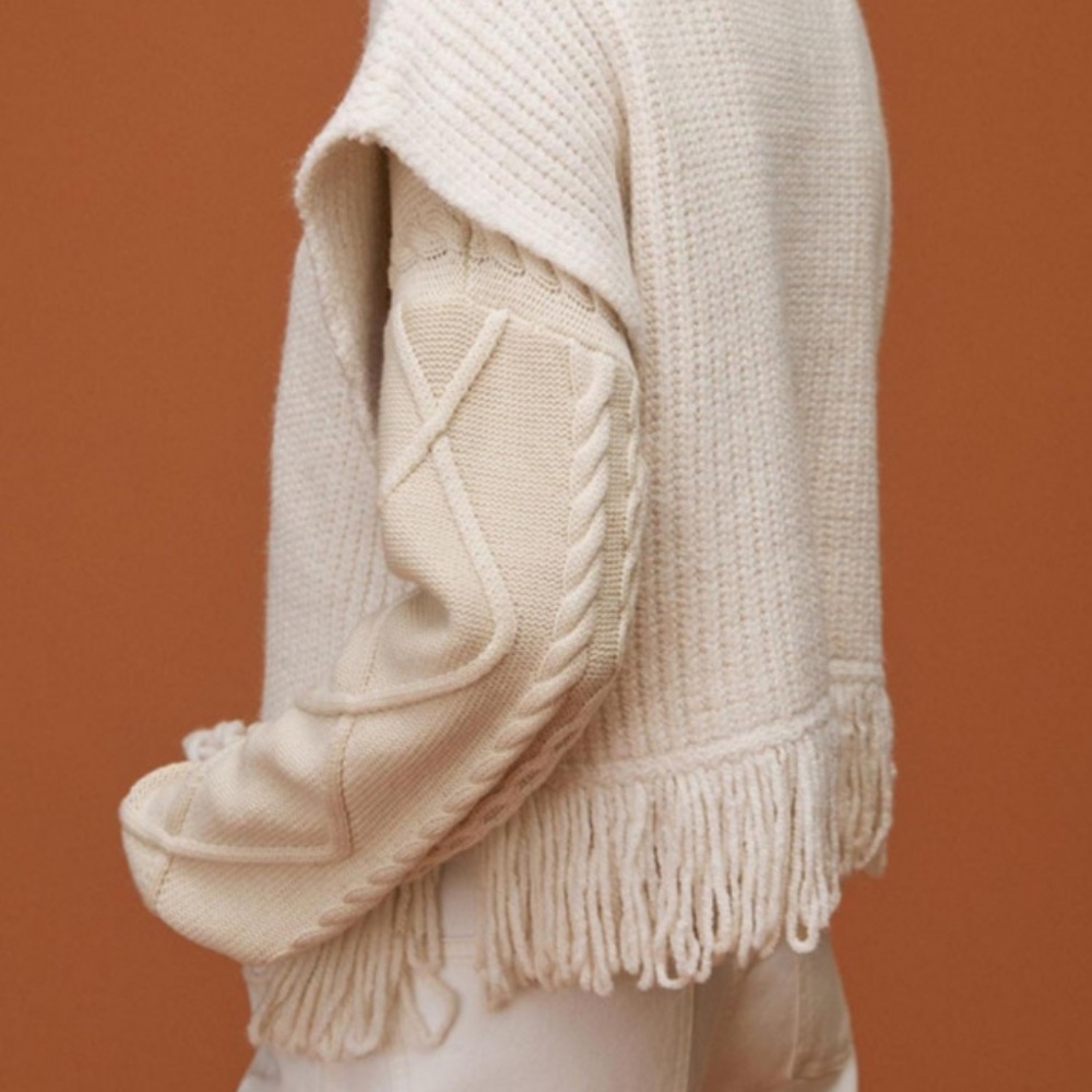 Anthropologie Fringed Sweater Vest - Picture 3 of 7